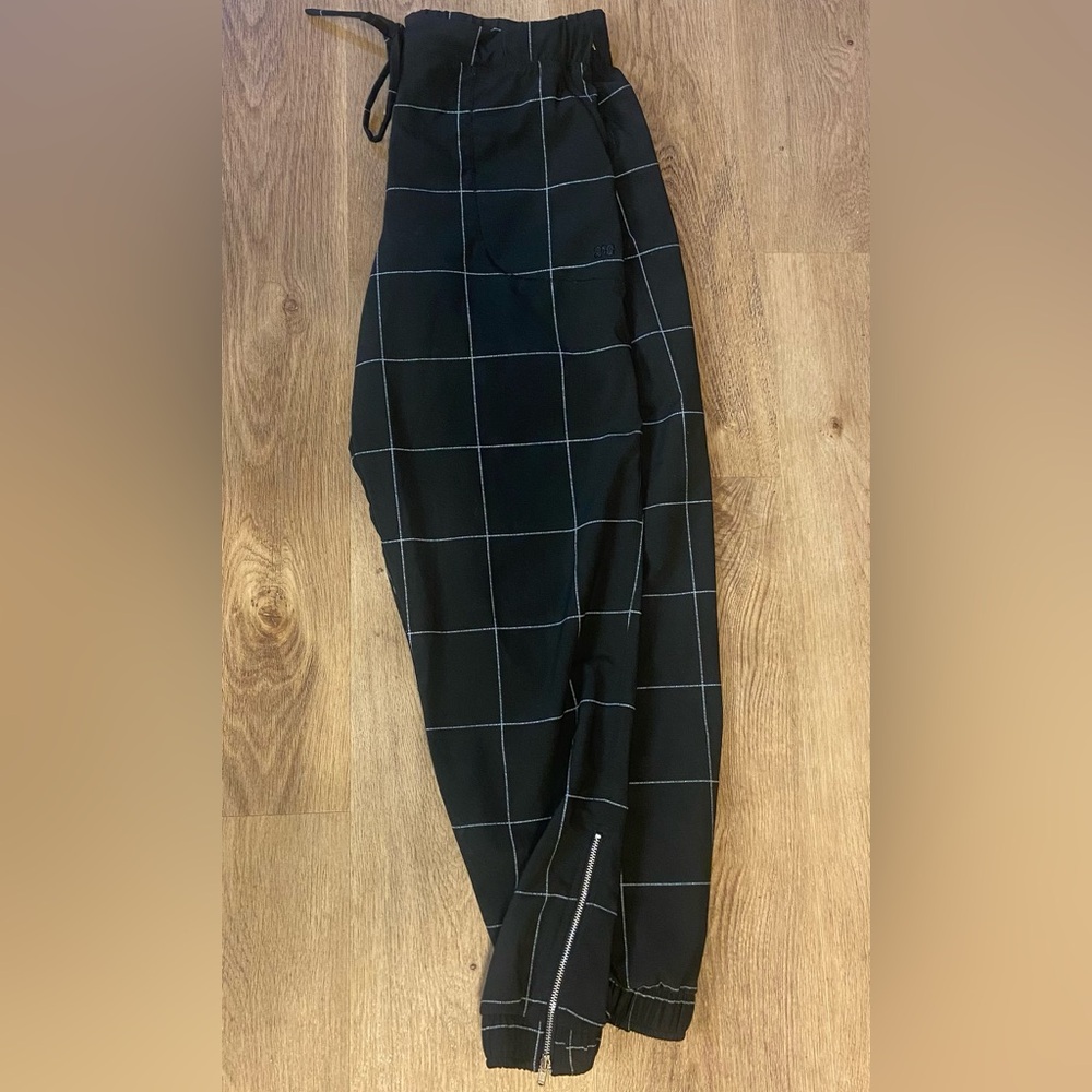 Albion fit windowpane jetsetter joggers